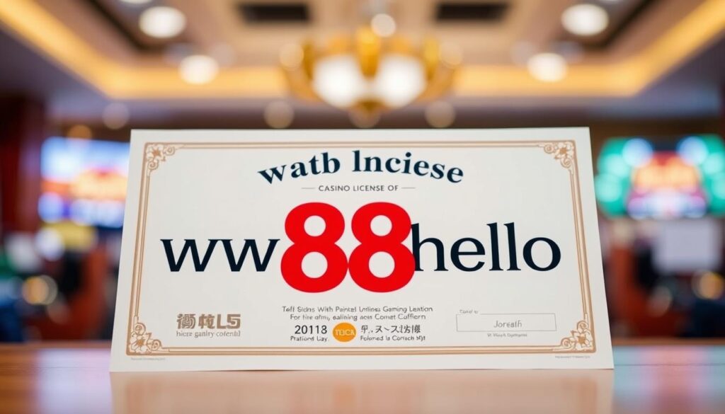 ใบอนุญาตคาสิโน w88hello