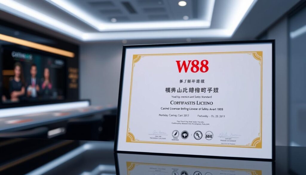 ใบอนุญาตคาสิโนและมาตรฐานความปลอดภัย w88